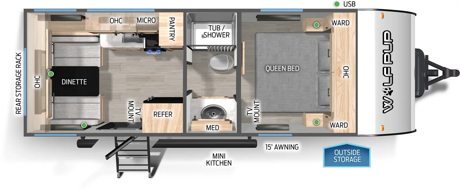 Cherokee Black Label 16CMBL Floorplan